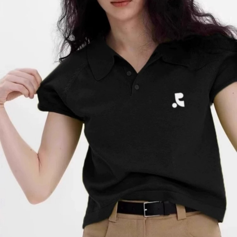 Restandrecreation Ženska polo majica s kratkim rukavima, labav kroj, 95% pamuk, RR