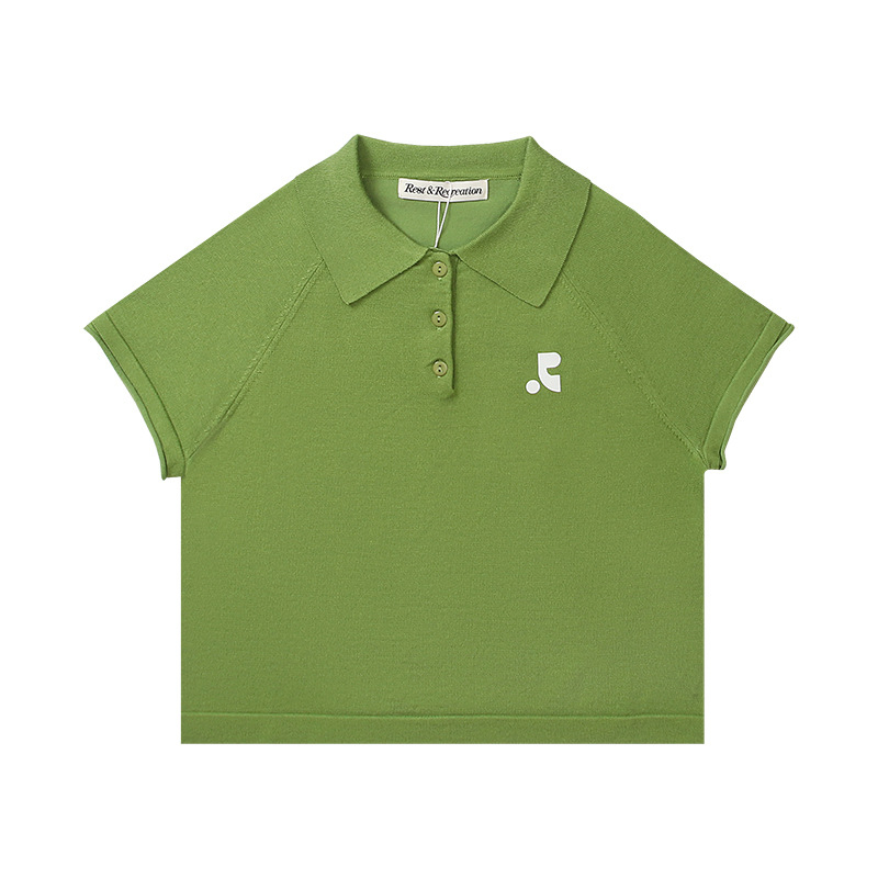 Restandrecreation Ženska polo majica s kratkim rukavima, labav kroj, 95% pamuk, RR