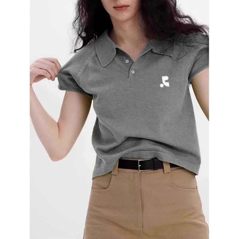 Restandrecreation Ženska polo majica s kratkim rukavima, labav kroj, 95% pamuk, RR