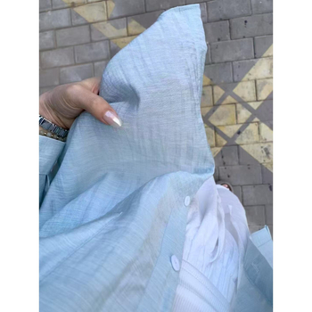 Γυναικείο πουκάμισο από ice silk, μονόχρωμο, ελαφρύ, χαλαρή εφαρμογή με μακρύ μανίκι, προστασία από τον ήλιο