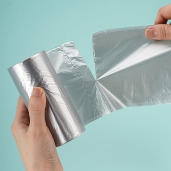 Jednokratne vreće za smeće s ravnim otvorom, debele, za kućnu upotrebu, kuhinjska perforirana rolna, crne plastične vrećice