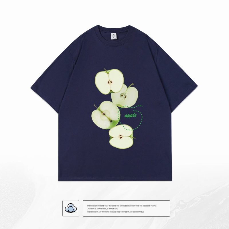 Λευκό γυναικείο κοντομάνικο βαμβακερό T-shirt, 2026 νέα μόδα, ελαφριά γραμμή, εκτύπωση με κείμενο, καθημερινό καλοκαιρινό τοπ, στρογγυλός λαιμός, μεσαίο μήκος