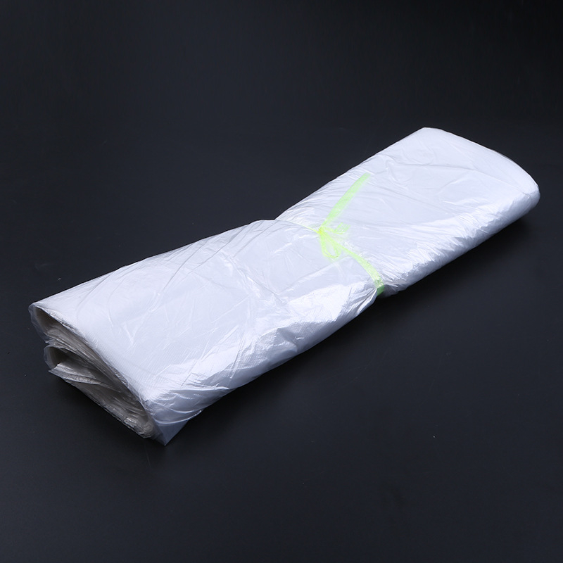Debele crne vreće za otpad s plosnim otvorom, jednokratne, 45×50 cm, HDPE