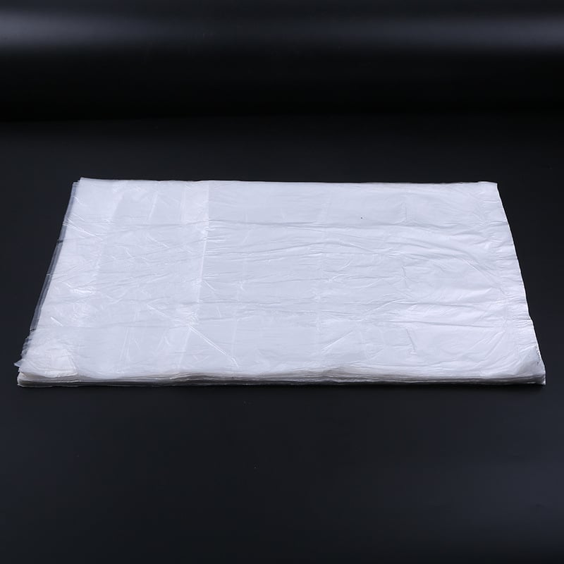 Debele crne vreće za otpad s plosnim otvorom, jednokratne, 45×50 cm, HDPE