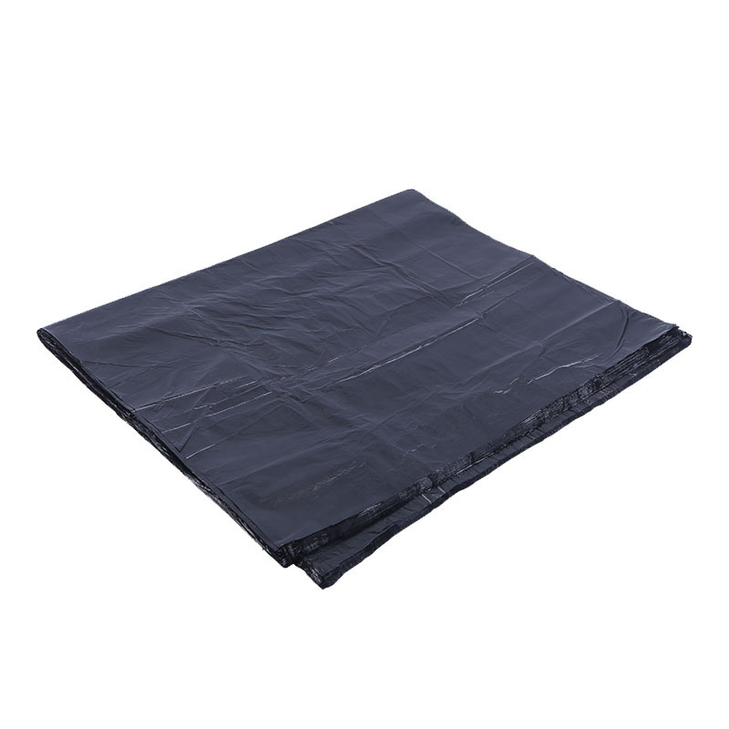 Debele crne vreće za otpad s plosnim otvorom, jednokratne, 45×50 cm, HDPE