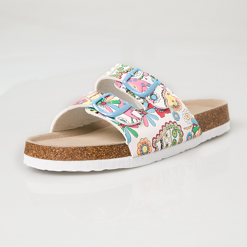 Мъжки чехли в стил Birkenstock с две катарами, плоска мека подметка, ежедневни чехли
