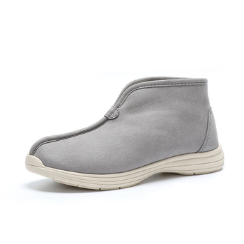 Changli Botosei de iarnă unisex, slip-on, ghete scurte cu căptușeală din fleece, calde