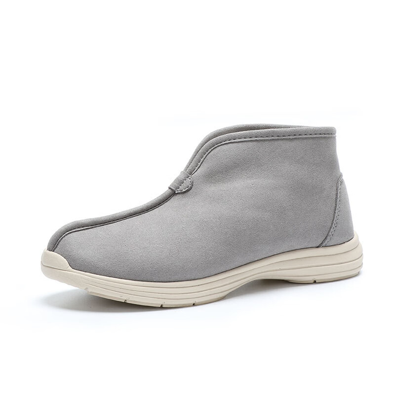 Changli Botosei de iarnă unisex, slip-on, ghete scurte cu căptușeală din fleece, calde