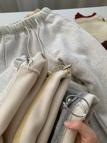 Ženske hlače casual s flecom, dvije mogućnosti nošenja, jesen-zima, ležerni ravni kroj s haremskim detaljima, debeli topli jogging hlače