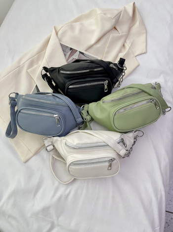 Ženska crossbody torba, jednobojna, moderan zapadni stil, kompaktna torba preko ramena