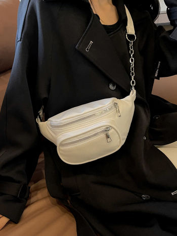 Ženska crossbody torba, jednobojna, moderan zapadni stil, kompaktna torba preko ramena
