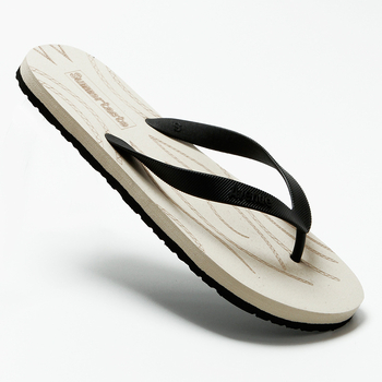 Férfi strandpapucs flip-flop, kopásálló, nyitott orr, puha gumitalp, nyár 2025