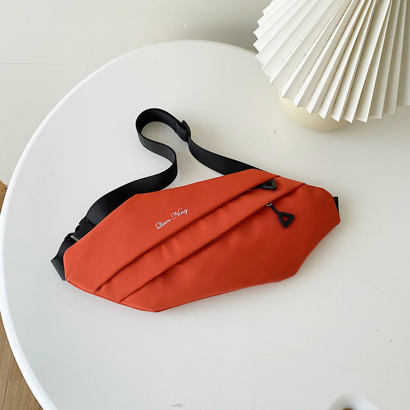 Moderna ženska torba u pojasu u korejskom stilu, lagana i kompaktna, jednobojna, svakodnevna crossbody torba