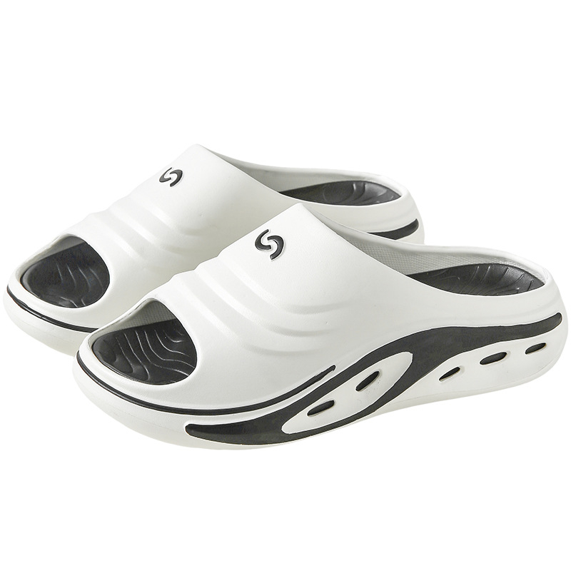 Férfi EVA hab szandál, vastag talppal, csúszásmentes, nyitott lábujj, slip-on, kültéri sportos