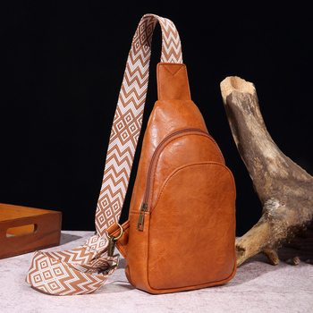 Retro ženska crossbody torba s boho stilom, jednobojna torba za pojas, PU
