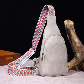 Retro ženska crossbody torba s boho stilom, jednobojna torba za pojas, PU