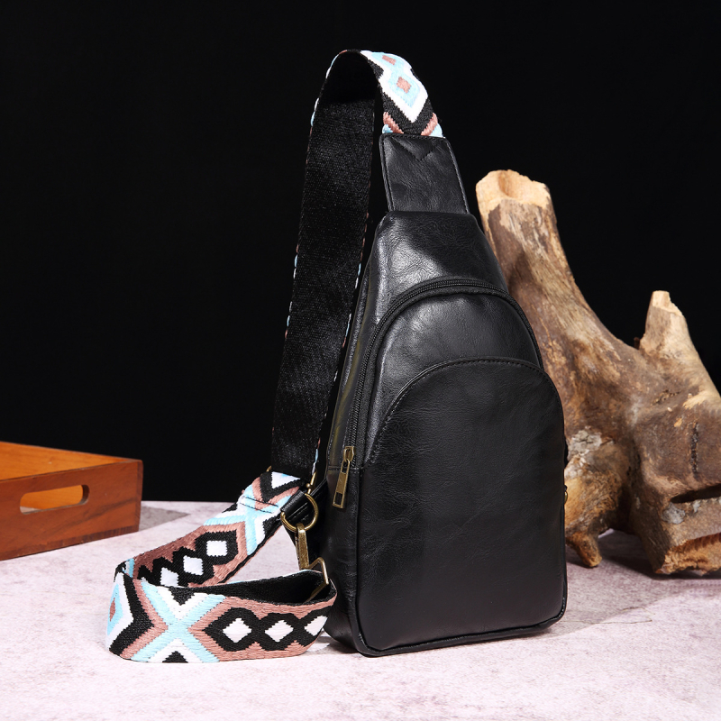 Retro ženska crossbody torba s boho stilom, jednobojna torba za pojas, PU