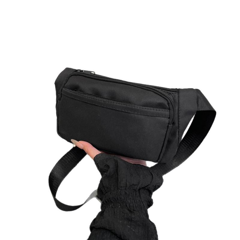 Ženska najlonska pojasna torba, crossbody stil, velik kapacitet