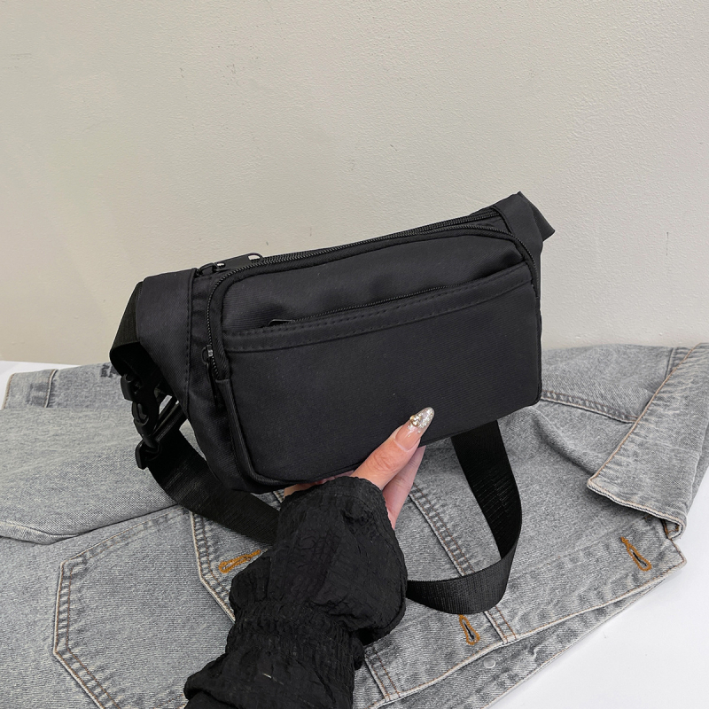 Ženska najlonska pojasna torba, crossbody stil, velik kapacitet