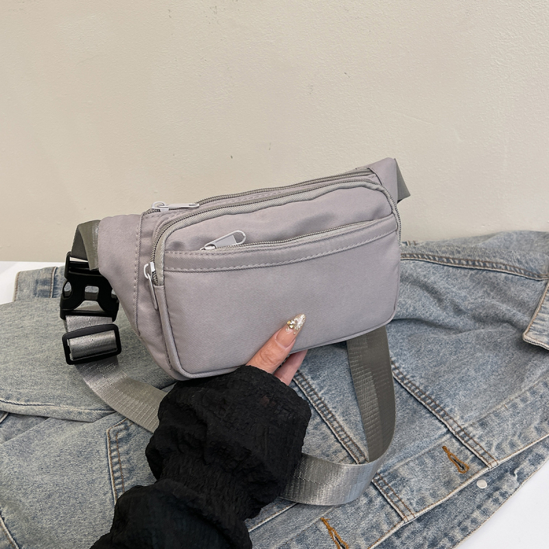 Ženska najlonska pojasna torba, crossbody stil, velik kapacitet