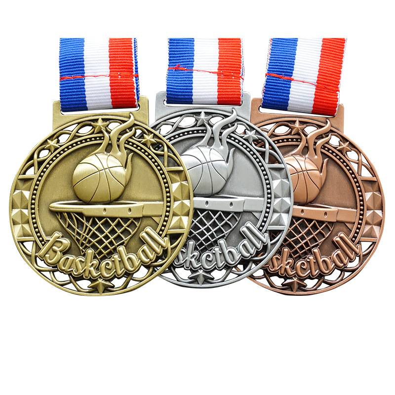 Košarkaška medalja za školsko događanje – zlatna i brončana, spomen-medalja
