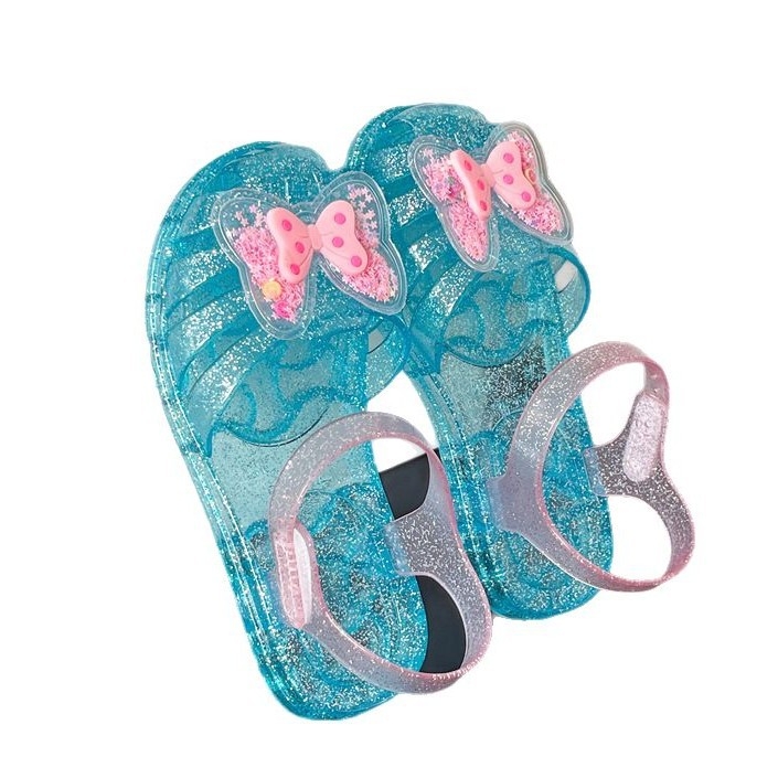 Dječje sandale za vodu i plažu, mekana potplata, zatvoren vrh, perforirani uzorak, Jelly Princess stil, za djecu 2–8 godina, ljeto.