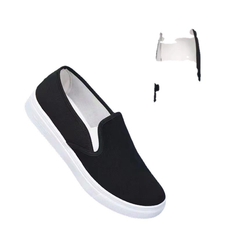Ženske bijele platnene Slip-On tenisice – udobne, protuklizne, za svakodnevnu upotrebu