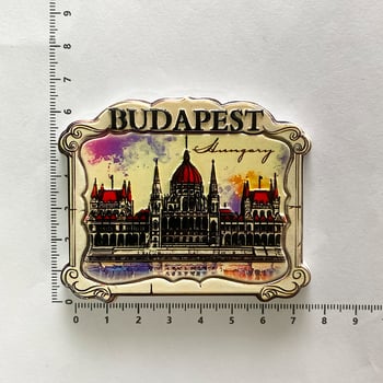 Будапеща, Унгария: Магнитни магнити за хладилник за дома, туристически сувенири, 3D стереоскопични архитектурни декорации