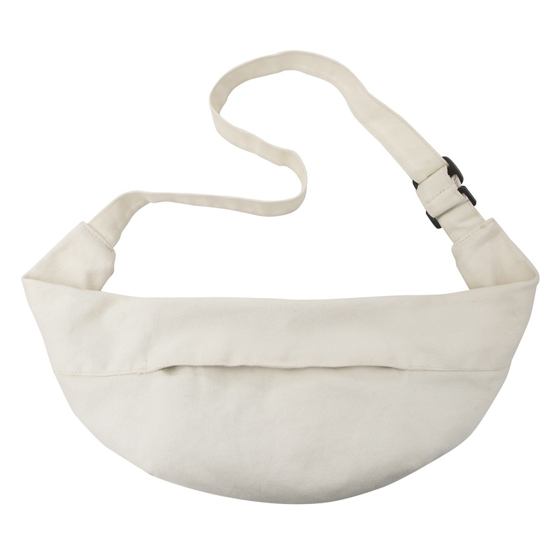 Baguette torba preko ramena od platna, kroasan-stil, lagana i svestrana, podesiva za muškarce i žene