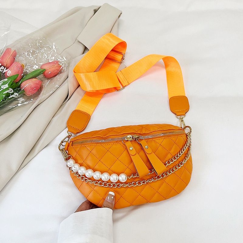 Jesenska 2023 prešivana crossbody torba u jednoj boji, ženska torba