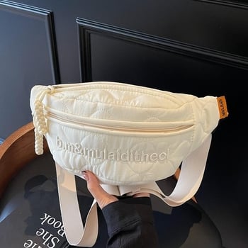 Ženska crossbody torbica s vezom, mala, zimska kolekcija 2024, nišni sportski stil, torba za prsa i struk.