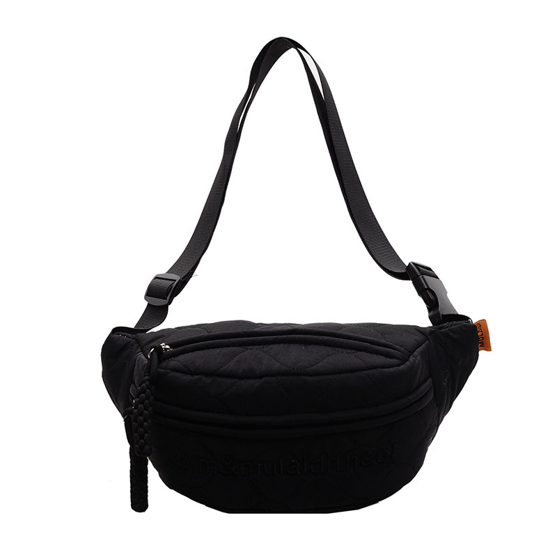 Ženska crossbody torbica s vezom, mala, zimska kolekcija 2024, nišni sportski stil, torba za prsa i struk.
