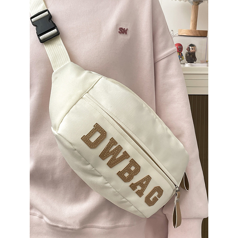 Američki retro street stil torbica za prsa s velikim kapacitetom, crossbody od najlona i platna za muškarce i žene