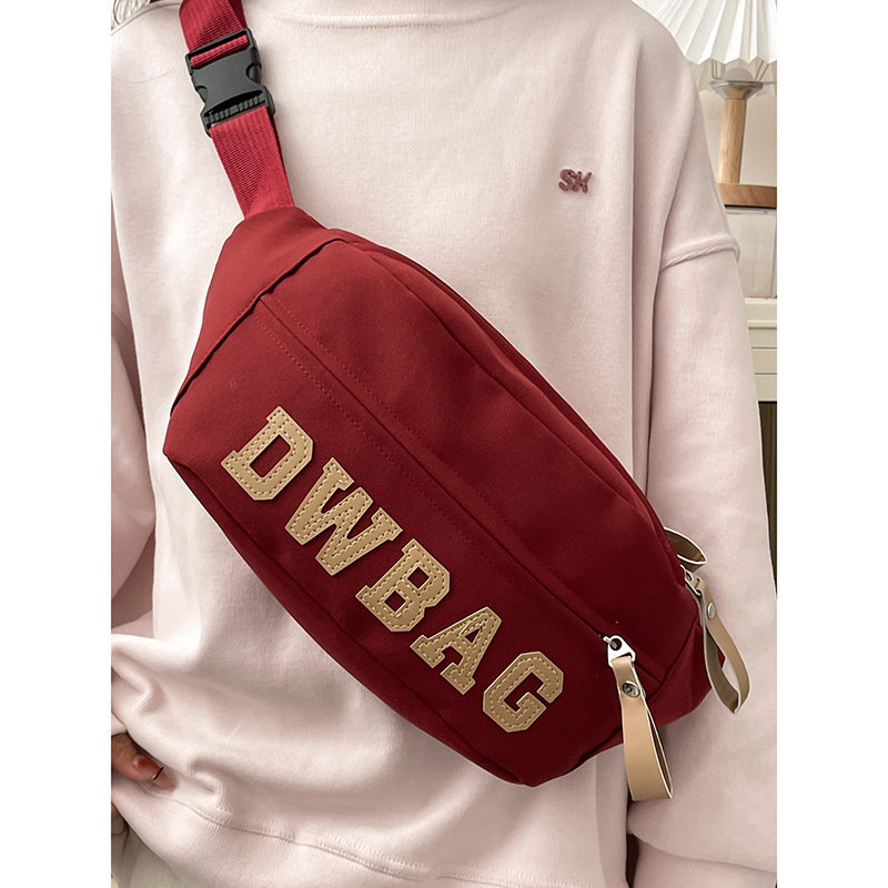 Američki retro street stil torbica za prsa s velikim kapacitetom, crossbody od najlona i platna za muškarce i žene