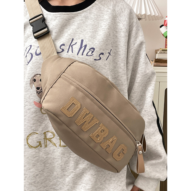 Američki retro street stil torbica za prsa s velikim kapacitetom, crossbody od najlona i platna za muškarce i žene
