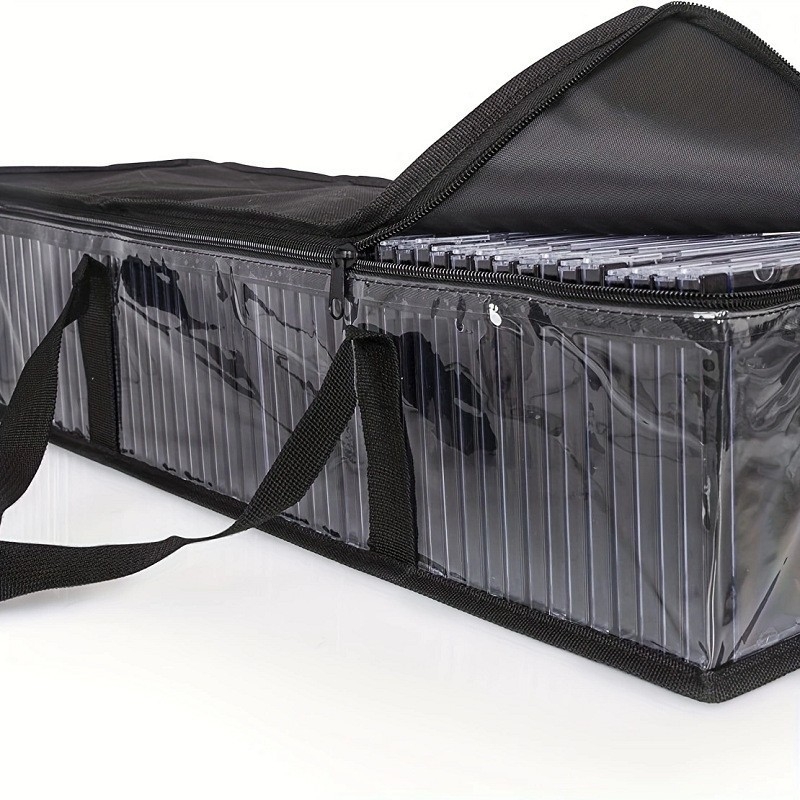 Prozirna PVC debela vodootporna torba za pohranu s ručkom, za CD-e, šešire i knjige