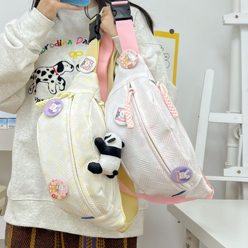 Ženska Mori stil torbica za prsa, lagana crossbody torba, korejski stil, japanski minimalistički dizajn