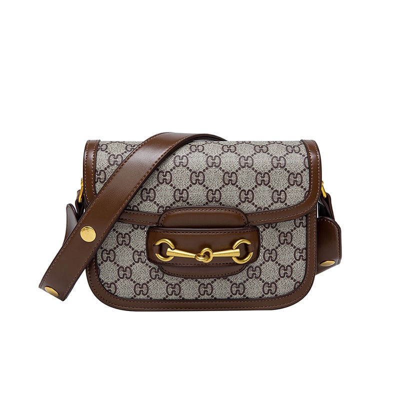 Geantă din piele naturală pentru femei, model 1955, mică, tip saddle crossbody, cu bretea pentru umăr, la modă și versatilă pentru purtare zilnică