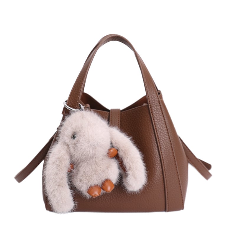Bucket torba s uzorkom lychee, crossbody remen za žene, vrhunski dizajn, svakodnevna torbica