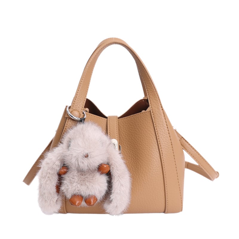 Bucket torba s uzorkom lychee, crossbody remen za žene, vrhunski dizajn, svakodnevna torbica