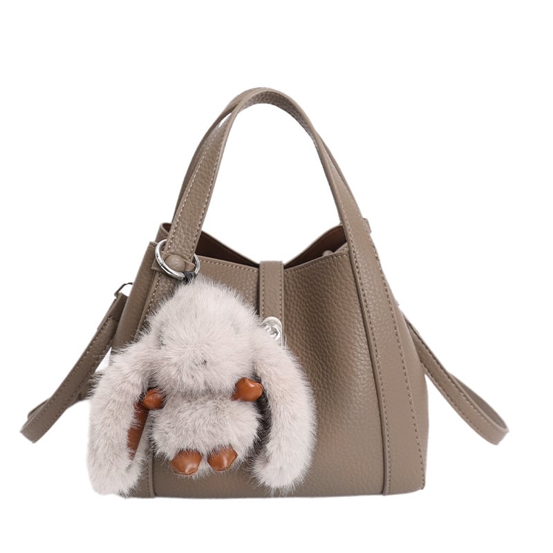 Bucket torba s uzorkom lychee, crossbody remen za žene, vrhunski dizajn, svakodnevna torbica