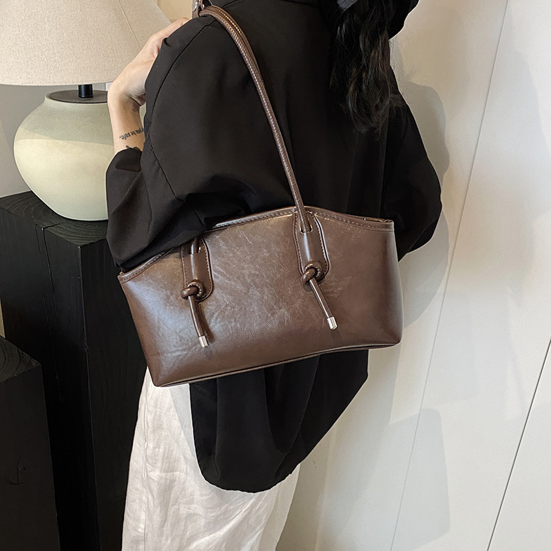 Ženska retro tote torba s velikim kapacitetom – minimalistička svakodnevna torba za rame