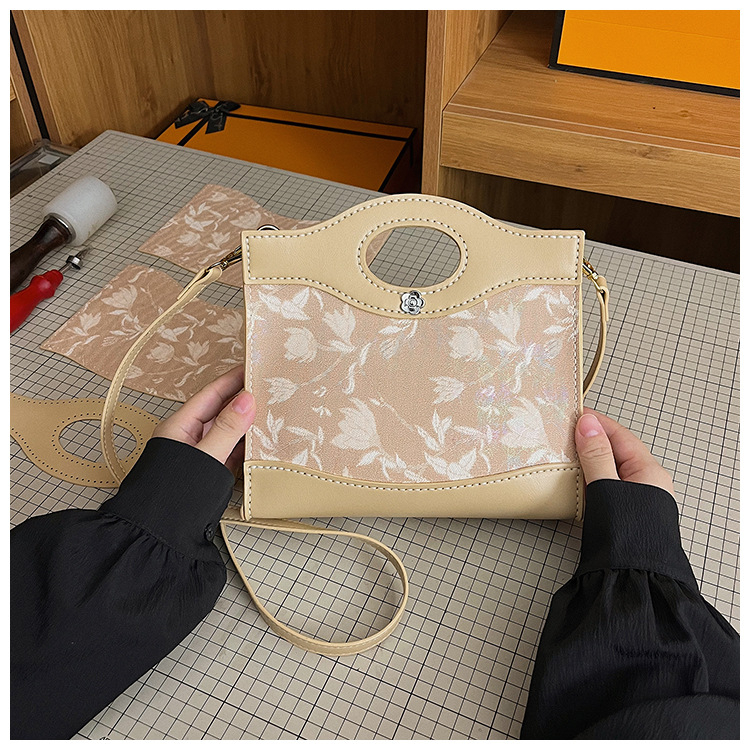 Retro DIY ženska torba – srednja veličina, PU koža, preko ramena i crossbody, ručno izrađeni komplet