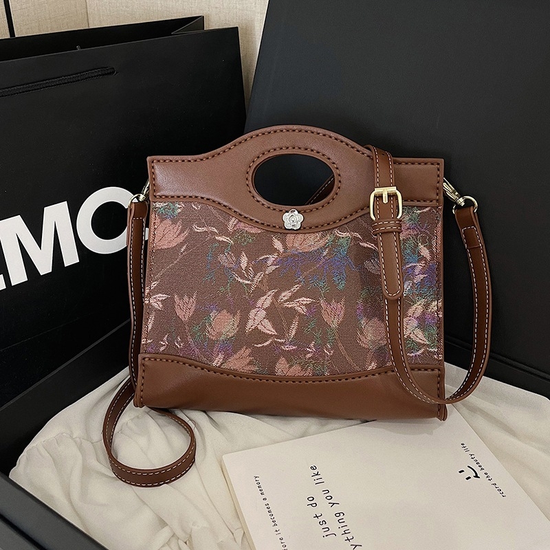 Retro DIY ženska torba – srednja veličina, PU koža, preko ramena i crossbody, ručno izrađeni komplet