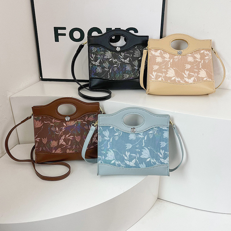 Retro DIY ženska torba – srednja veličina, PU koža, preko ramena i crossbody, ručno izrađeni komplet