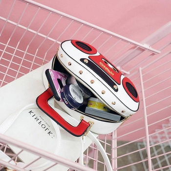 Personalizirana torba za uređaj za snimanje zvuka, ženska mala crossbody torbica u kontrastnim bojama, korejskog stila, model 2026