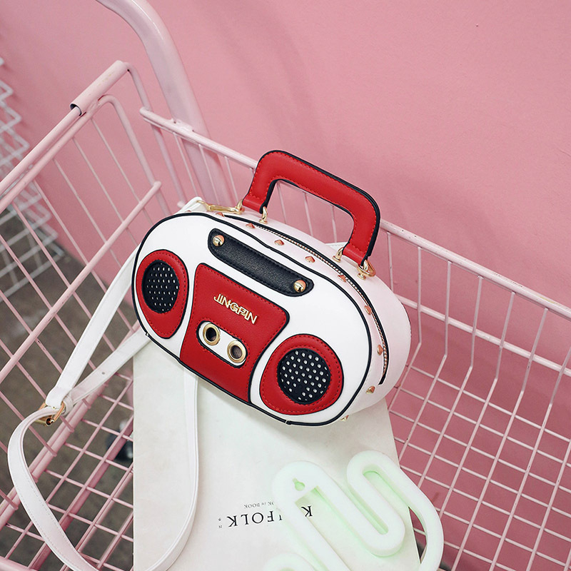 Personalizirana torba za uređaj za snimanje zvuka, ženska mala crossbody torbica u kontrastnim bojama, korejskog stila, model 2026