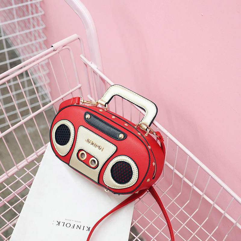 Personalizirana torba za uređaj za snimanje zvuka, ženska mala crossbody torbica u kontrastnim bojama, korejskog stila, model 2026