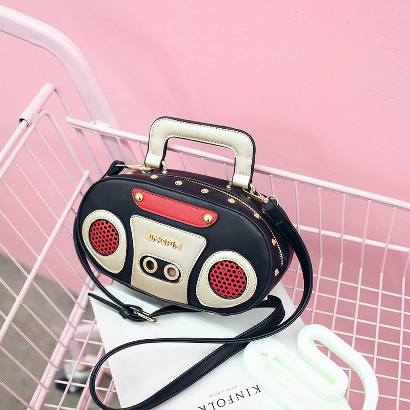 Personalizirana torba za uređaj za snimanje zvuka, ženska mala crossbody torbica u kontrastnim bojama, korejskog stila, model 2026