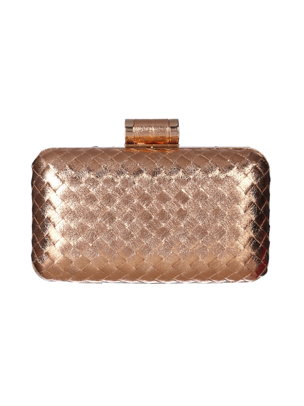 Ženska ručno izrađena kožna tkana torba s kariranim uzorkom za večernje prigode — clutch, torba preko ramena i crossbody